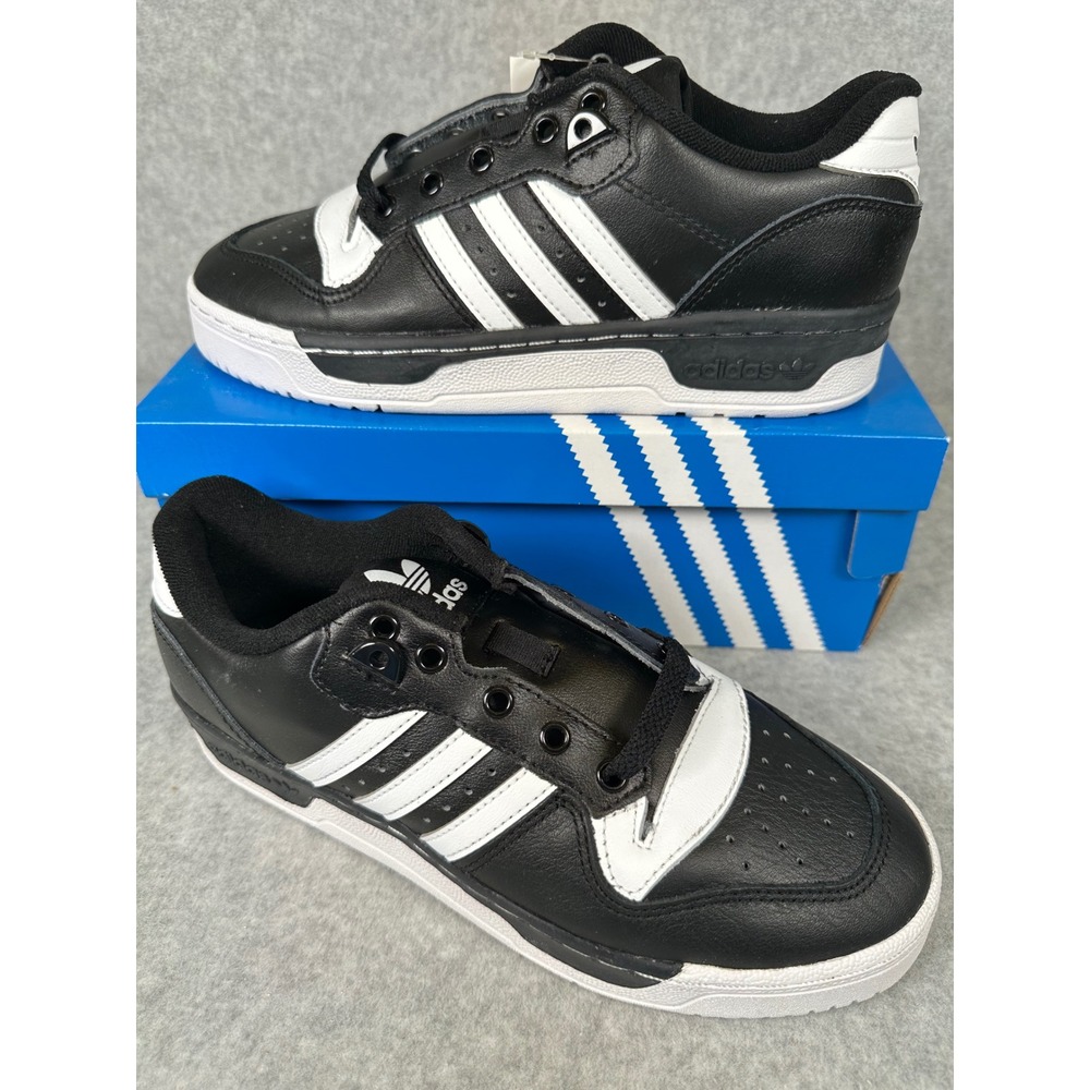 Adidas Rivalry Low Originals‎ Black White Sneakers Mens Size 6 EG8063